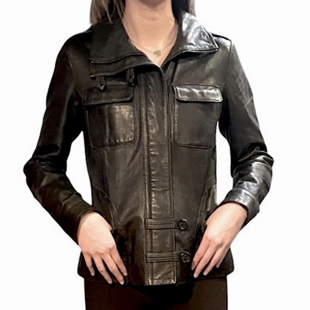 Danier Soft Distressed Leather Jacket